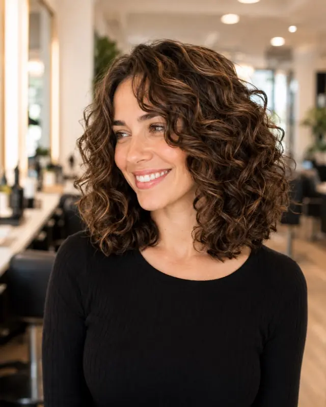 Shaped natural curls